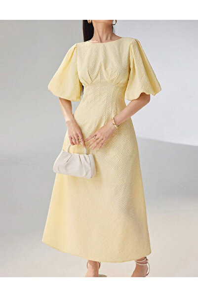 Sheya Rochie maxi Shein, galben