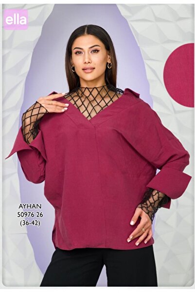 AYHAN File Detail Corded Fabric Cotton Long Sleeve Shirt