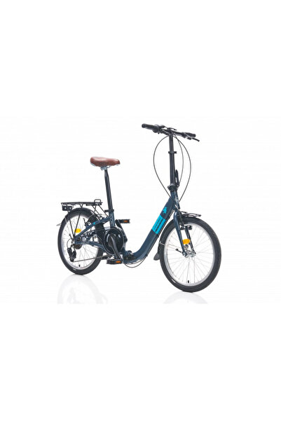 Corelli Pocket 2.0 - 20'' Jant - Katlanır Şehir Bisikleti - Gece Mavi - Turkuaz