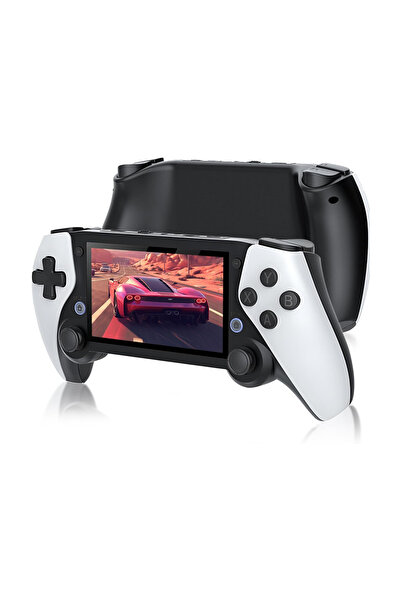 SJGAM وحدة تحكم ألعاب محمولة M25 ريترو - شاشة IPS مقاس 4.3 بوصة، سعة تخزين 64 جيجابايت، بطارية 3000 مللي أمبير/ساعة، معالج رباعي النواة