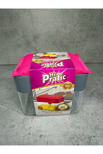 Pratic Dishwashing detergent dispenser, with sponge included, Mr. Pratic, integrated tank, resistant plastic