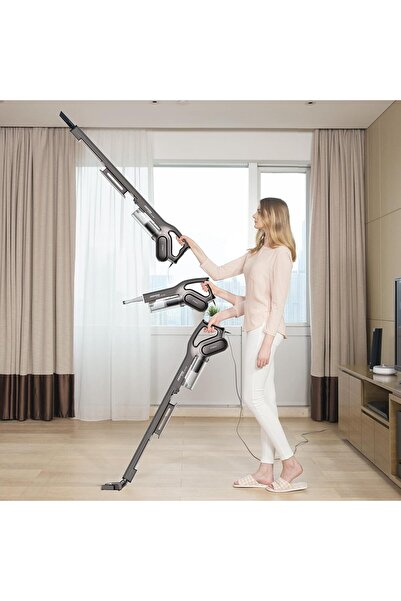 Deerma DX700S 2-in-1 Vertical Handheld Vacuum Cleaner, Grey