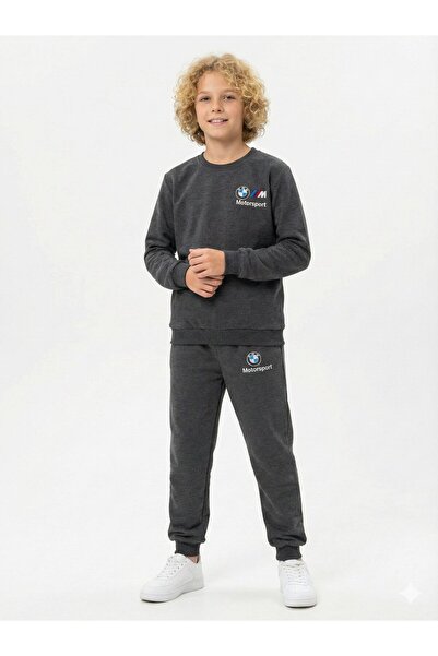 Kalyoncu Butik New Season Msport Embroidered Two Thread Compact Fabric Crew N...