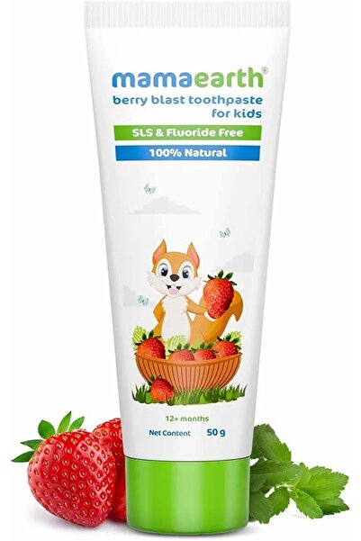 Mamaearth معجون أسنان بيري بلاست طبيعي 100% للأطفال، 50 جم