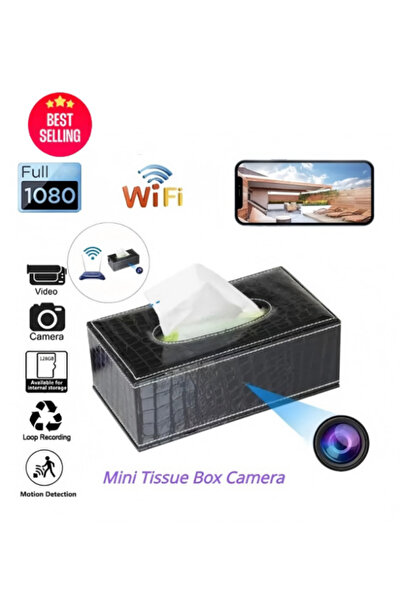 Electronic SPY Smart Home 360° View Tissue Box Camera 1080P HD WiFi Night Vision Saudi CCTV