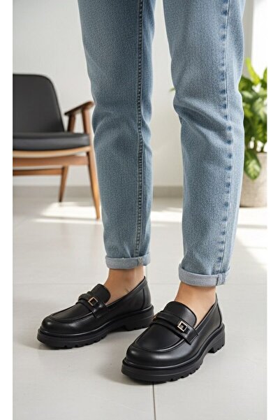 StWenn Women's Thick Sole Loafer Moccasin Shoes