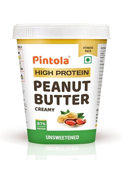 Pintola High Protein All Natural Creamy Unsweetened Peanut Butter 510g