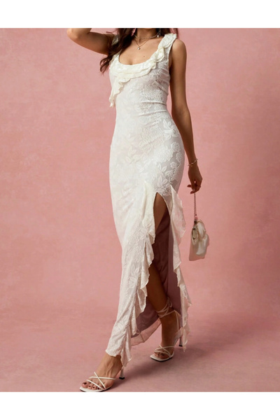 Sheya Shein maxi dress, white