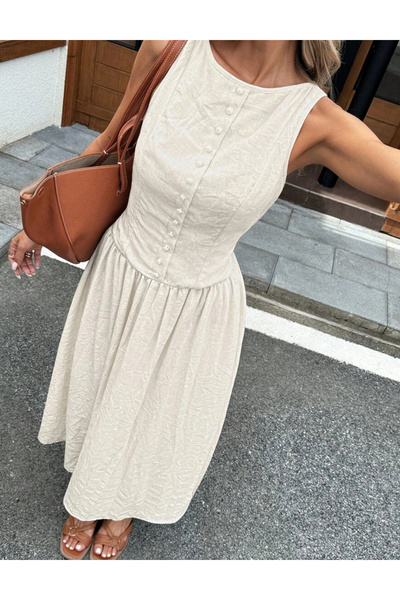 Sheya Shein maxi dress, cream