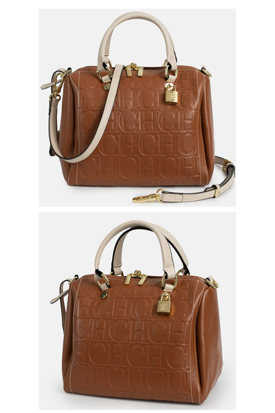 Ch CHCH Light Luxury Fashion Embossed Women's Handbag, Vintage Shoulder Bag