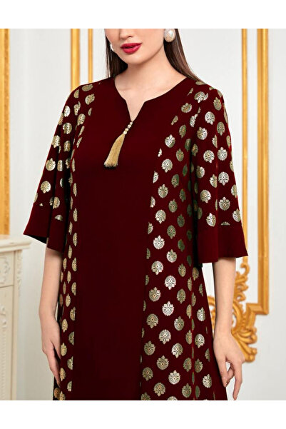 Sheya Shein maxi dress, cherry red