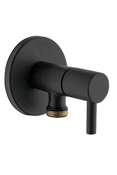 KAREN BANYO Angle Valve Glayor Toilet Faucet, Black, Cisa 48920