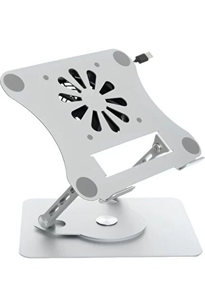 sylar ديتونا J41 360 °   حامل الكمبيوتر المحمول مع مروحة معدنية دوارة، رمادي ...