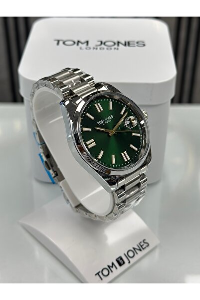 Tom Jones Yeşil Kadran Çelik Kordon ERKEK KOL SAATİ