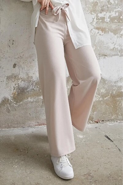 modapark.ist Women's Loose Pants with Belted Waist