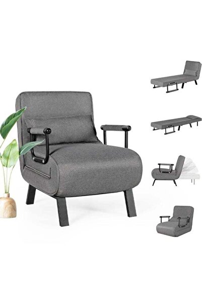 Spides 3-in-1 Multi-Function Folding Sofa Bed Chair with 5-Angle Adjustable Backrest