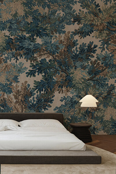 Arkhearts Velaris – Goblen Etkili Yaprak Desenli Kendinden Yapışkanlı Duvar K...