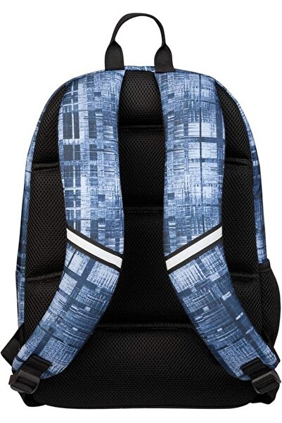 Target Rucsac albastru Chili Net cu fermoar si 3 compartimente si 2 laterale,