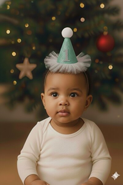 Minia Kız / Erkek Bebek 1 Yaş Doğum Günü Parti Şapkası