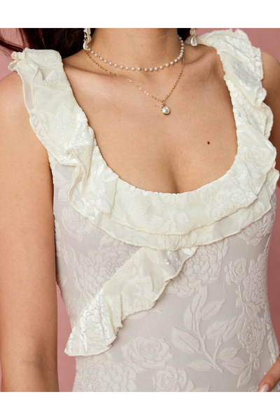 Sheya Shein maxi dress, white