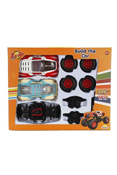 PopŞeker Take Apart Toy Car Set – Motor Skills Developing Building Block Car 3+ Years Old