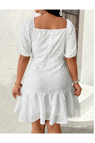 Sheya Shein Curve+ mini dress, white