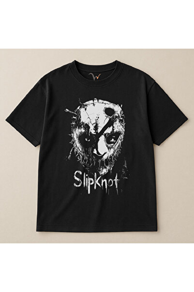 WİDİ Muzică de trupă de rock Slipknot Graphic cu mască cu imprimeu bumbac 100...