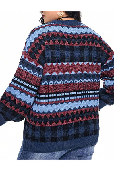 Sheya Shein Curve+ Romwe sweater, mix colors