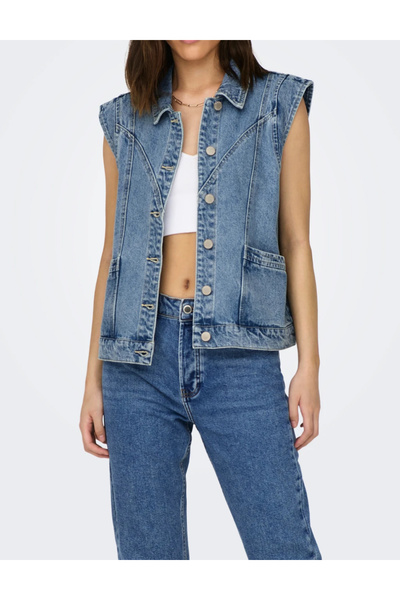 ONLY Vestă de blugi Only, albastru