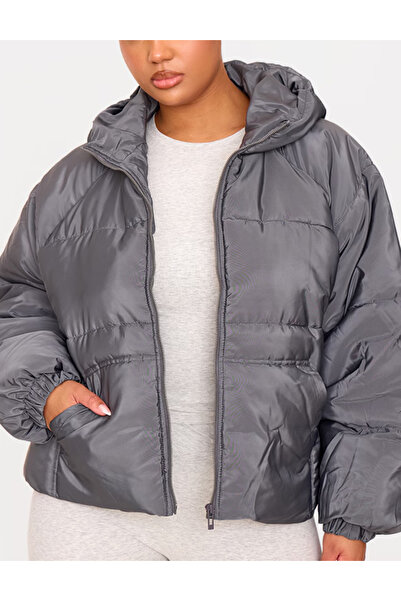 Pretty Little Thing PRETTYLITTLETHING jacket, gray