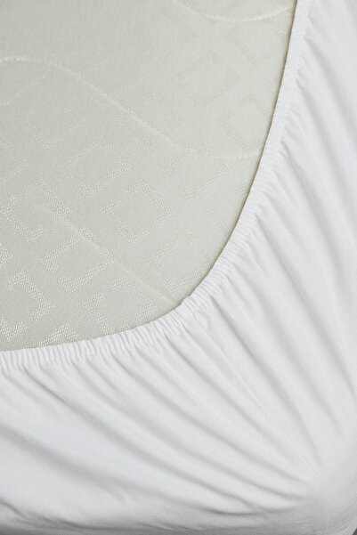 FAVORA 100% Cotton Ranforce Premium Single Fitted Sheet Set - White