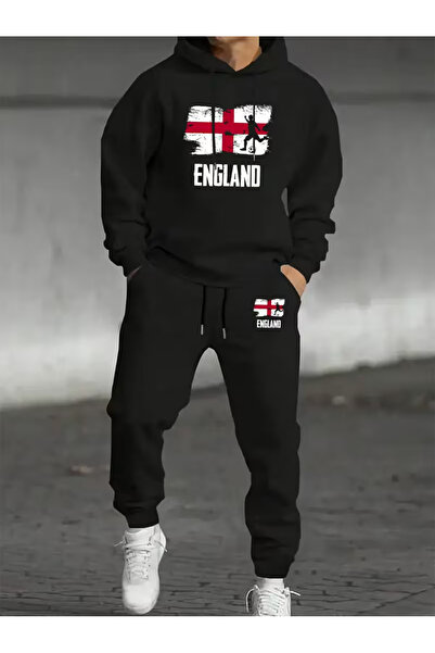 Flaubert فالوبيرت-رجال مطبوع kj قصة فضفاضة سويتاهيرت - طقم بنطال رياضي مكون م...