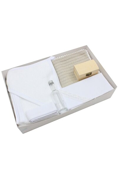 PRICHINDEL Set botez format din 7 piese, variantă pentru sezonul rece, cu păt...