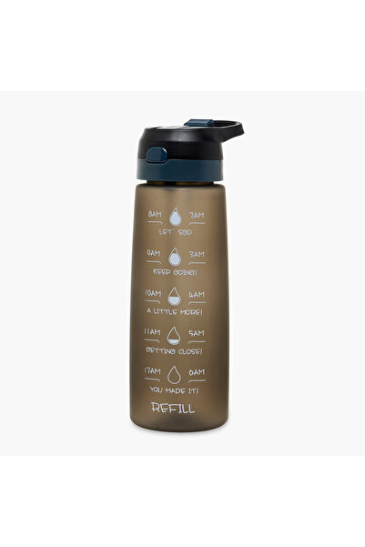 Lifestyle Time Marker Water Bottle with Spray