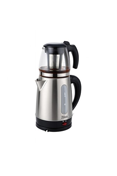Zilan ZLN-3581 Electric Kettle and Teapot Set – 2200W, 1.7L + 0.9L, stainless steel/black