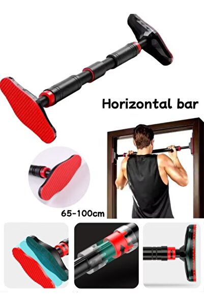 Generic Pull-Up Bar Indoor Horizontal Bar Punch-Free Horizontal Bar Wall-Mounted (65-100cm)