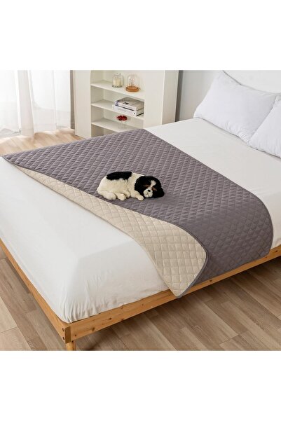 Arabest Pet Blanket Waterproof Sofa Pet Bed Mat Anti-Slip Dog Bed Cover for Cats Dogs ( Color : Light Gray )