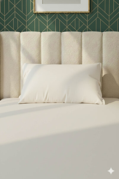 FAVORA 100% Cotton Ranforce Premium Single Fitted Sheet Set - Cream