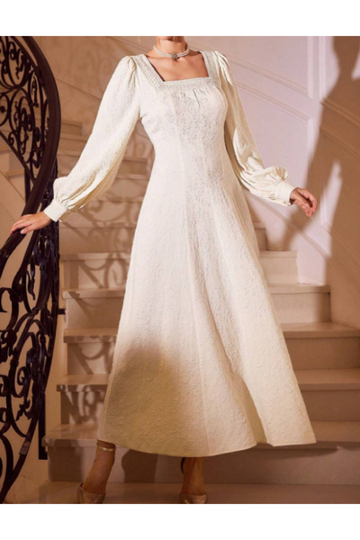 Sheya Shein maxi dress, cream