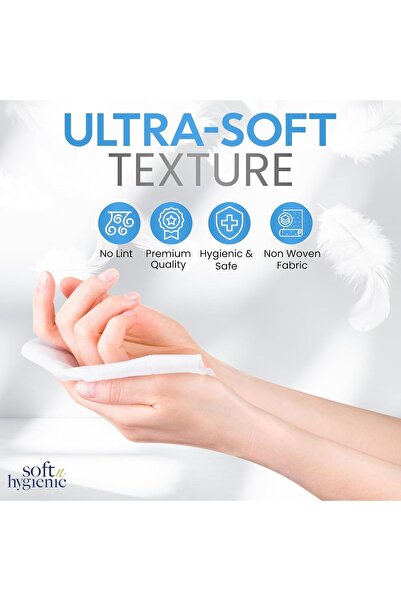 SNH Packing Soft N Hygienic Fluffy Facial Tissue Pack of 10, 200 Sheets x 2 Ply, Total 2000 Sheets