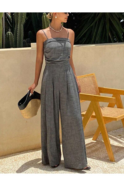 Sheya Shein long jumpsuit, gray