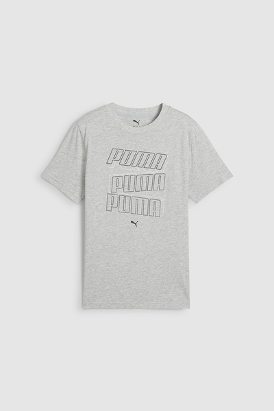 Puma Ess Logo Lab Hog Tee B Light Gray Heathe