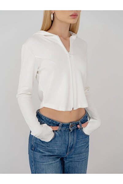 DazzUp Women's Finger-Looped Hooded Sweatshirt