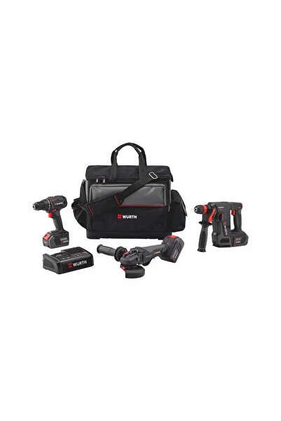 Würth M-CUBE Üçlü Şarlı Set Kırıcı / Sıkma / Spiral ABS/ABH/AWS CMP 18V 3X5AH