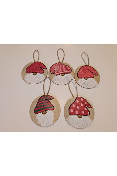 Handmade Minis Boutique Set of 5 handmade Christmas baubles, 8 cm