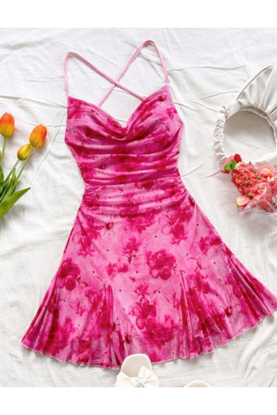 Sheya Shein mini dress, pink