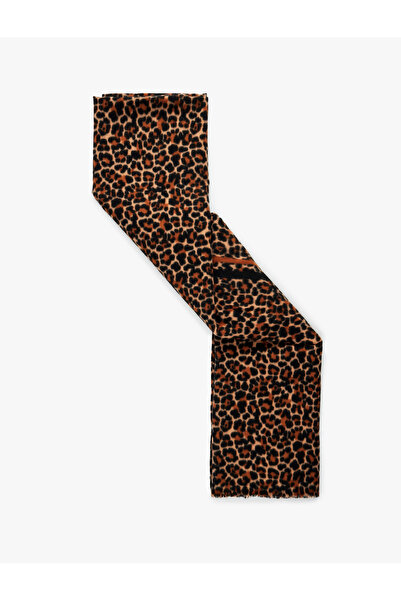 Koton Leopard Patterned Long Scarf