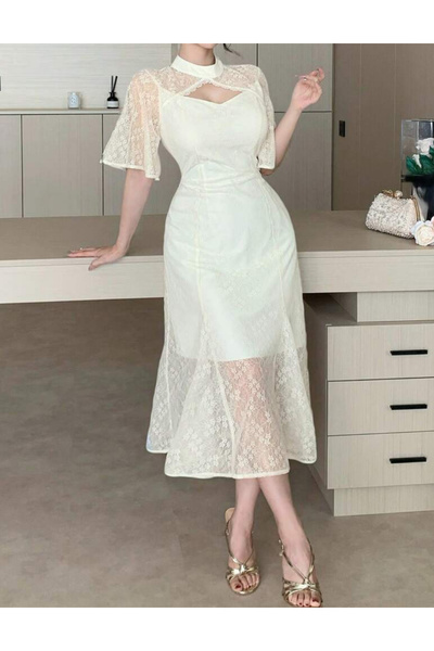 Sheya Shein DAZY midi dress, cream