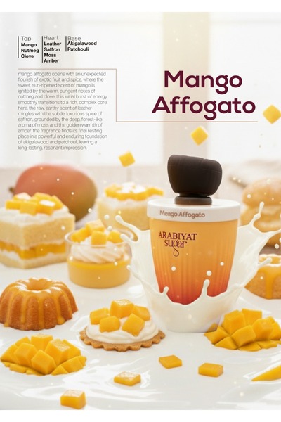 Arabiyat Sugar Eau de Parfum Mango Affogato, Unisex, 100 ml