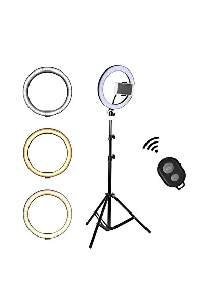 OEM LED Ring Light Set: Adjustable Brightness, 210cm Tripod & Phone Holder